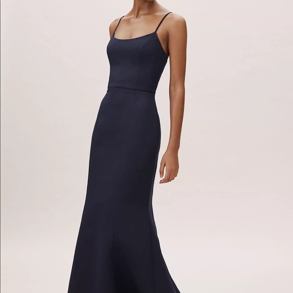 NEW bhldn navy formal dress, bridesmaid, black tie
